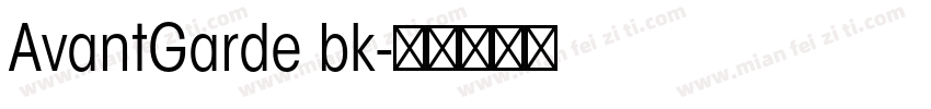 AvantGarde bk字体转换